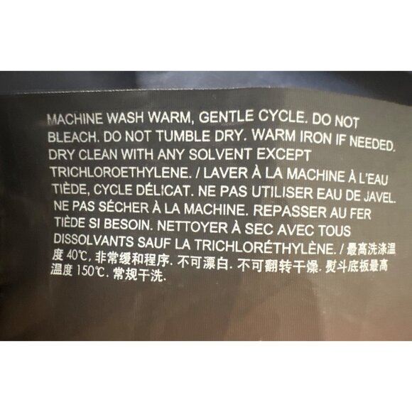 Theory Mens Medium Long Sleeve Button-Up Shirt Navy Blue - Picture 14 of 15